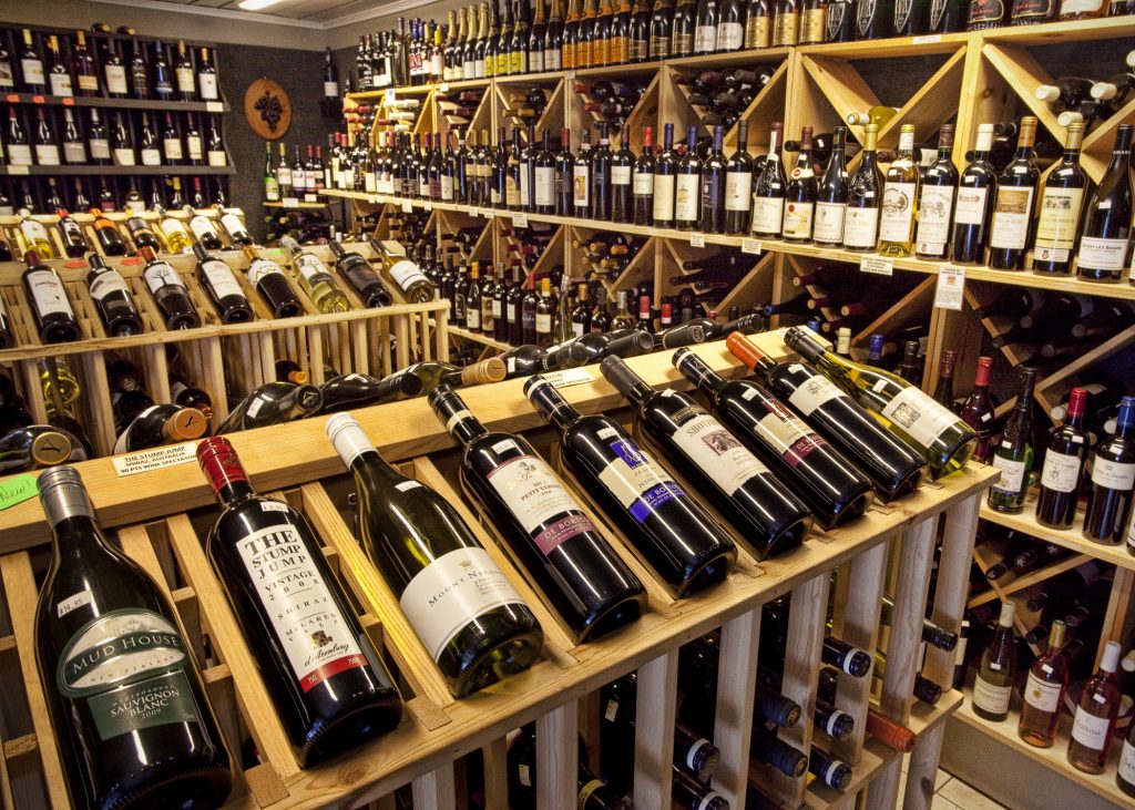 Wine Stores Online, inside wine store stocked with fine wines