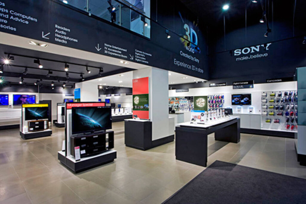 Electronic Stores Online, inside electronic store
