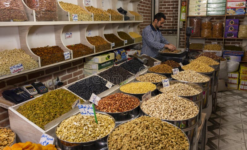 Nut Shops Online, inside nut shop with many different kinds of nuts