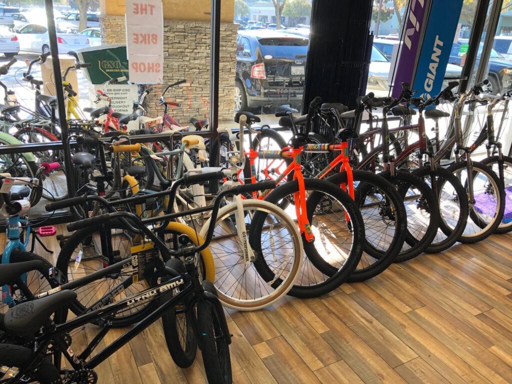 bike shops online, inside bike shop